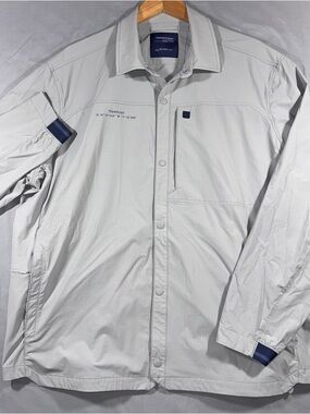 Vineyard Vines On The Go Overshirt Photo Ultimate Gray Men's Size 2XL